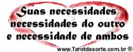 Tarot do Amor Necessidades